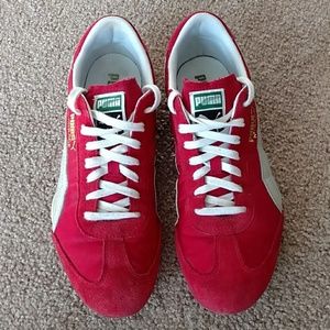 Puma 76 Mirage Runner Shoe Men Sz 9.5 Red Like New